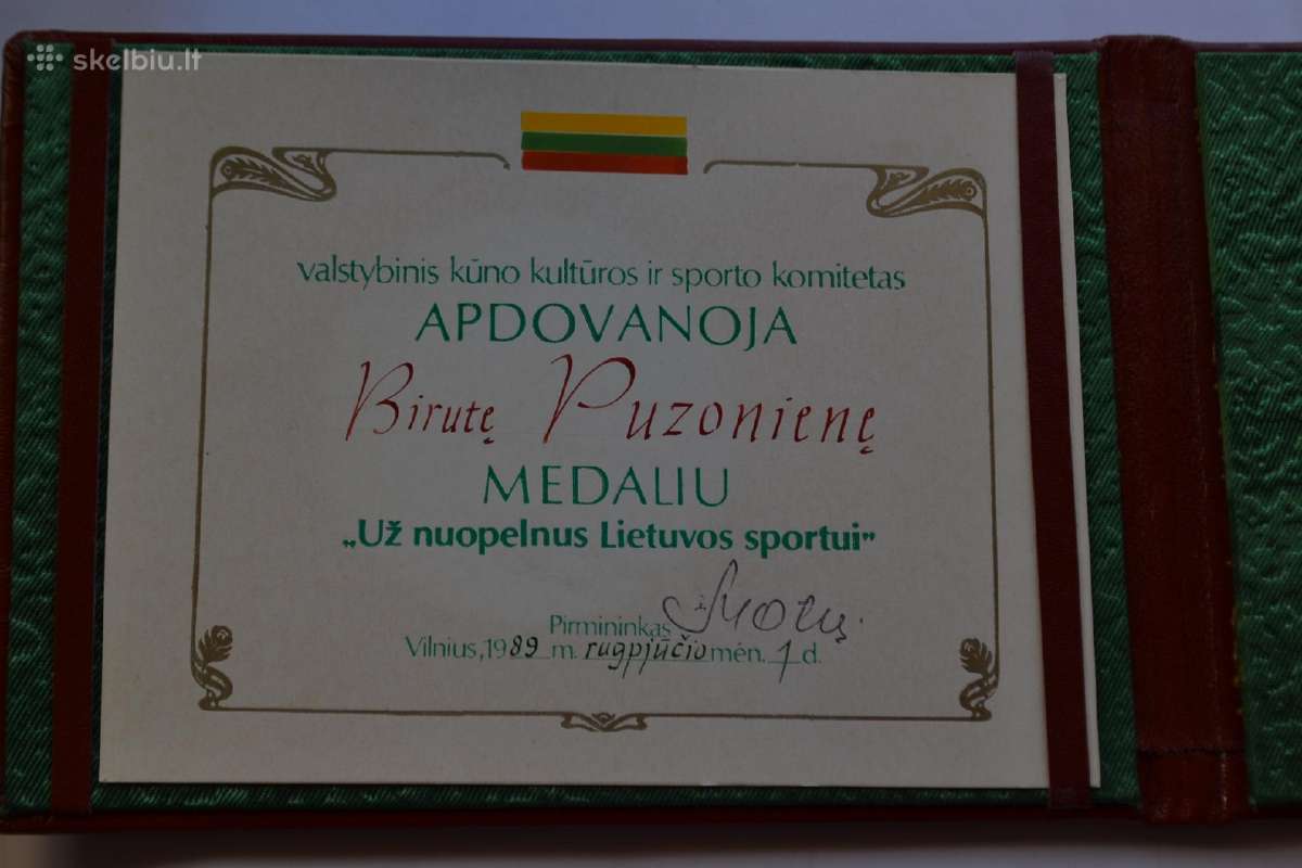 1989 sr apdovanojimas,stovis puikus - nuotraukos Nr. 2