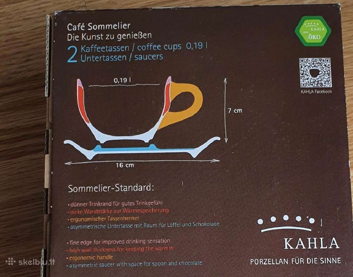 Kahla puodeliai kavai ar arbatai - nuotraukos Nr. 7