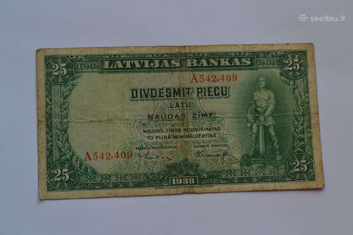 25 latai 1938 m.a serija