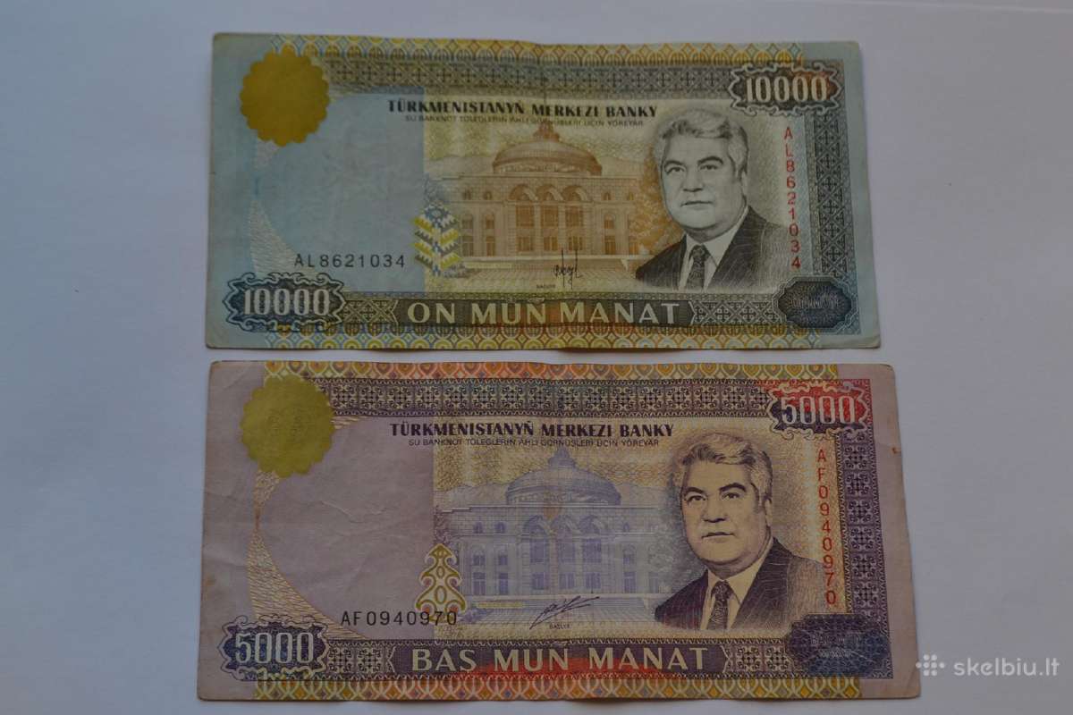 Turkmenistano banknotai.unc
