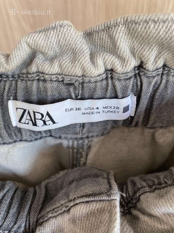 Zara paper bag džinsai - nuotraukos Nr. 3