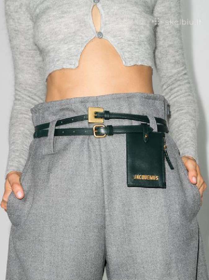 Jacquemus originalus dvigubas diržas - nuotraukos Nr. 2