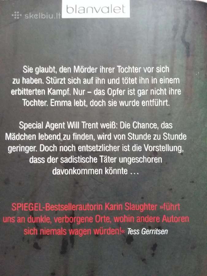 Entsetzen: Thriller Karin Slaughter - nuotraukos Nr. 2