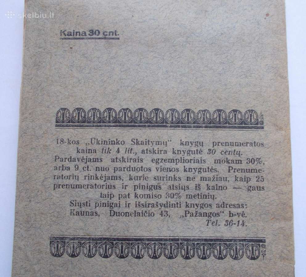 Parduodami 1931 metų Ūkininko skaitiniai - nuotraukos Nr. 4