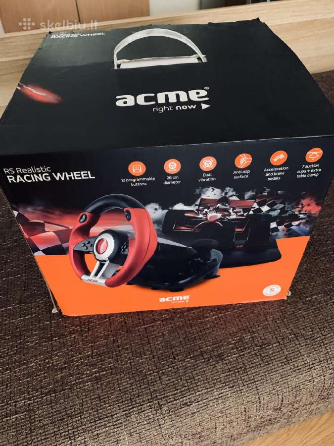 Acme Rs Racing Wheel žaidimų vairas - Skelbiu.lt