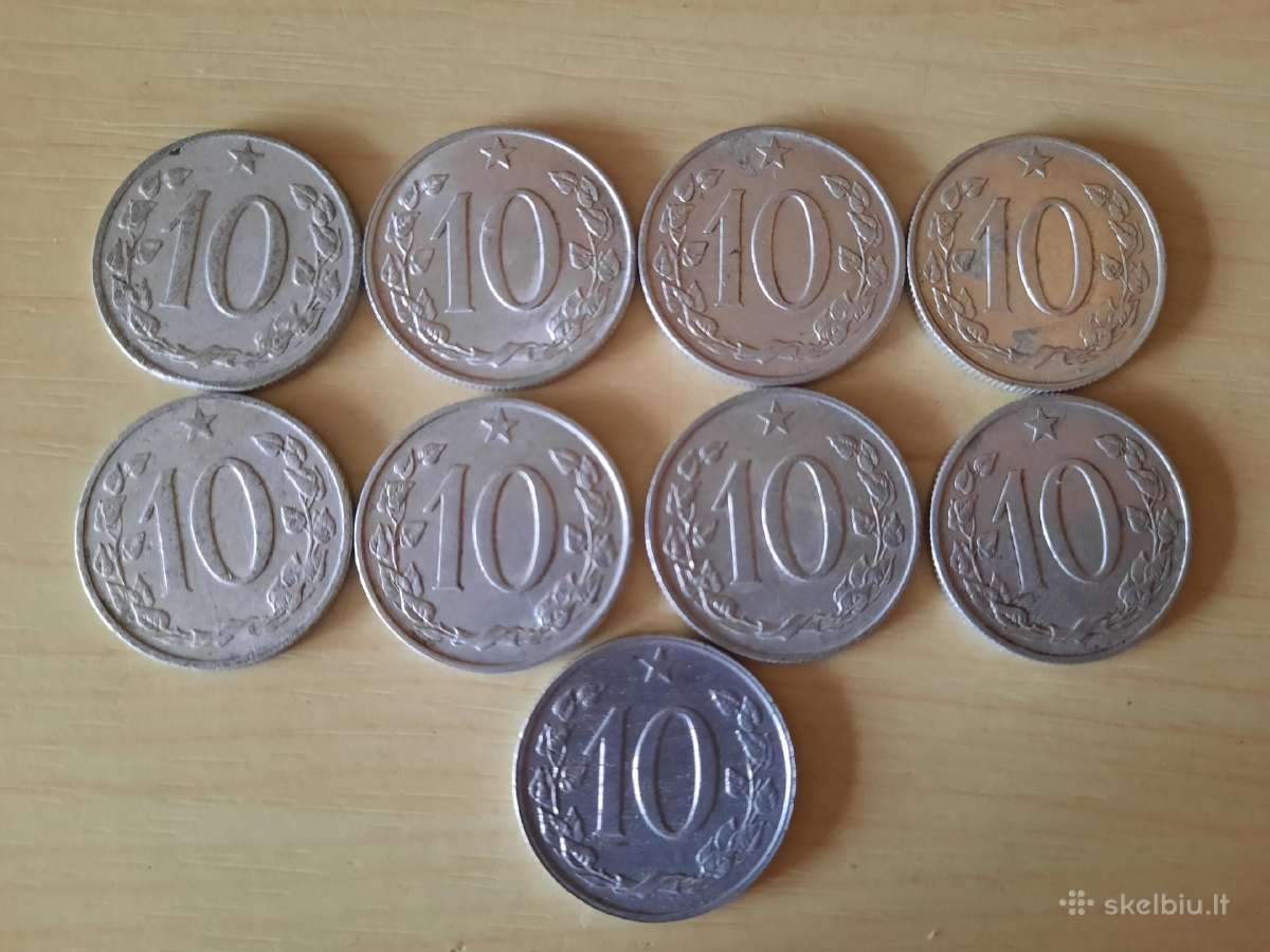 Čekijos monetu senas rinkinukas