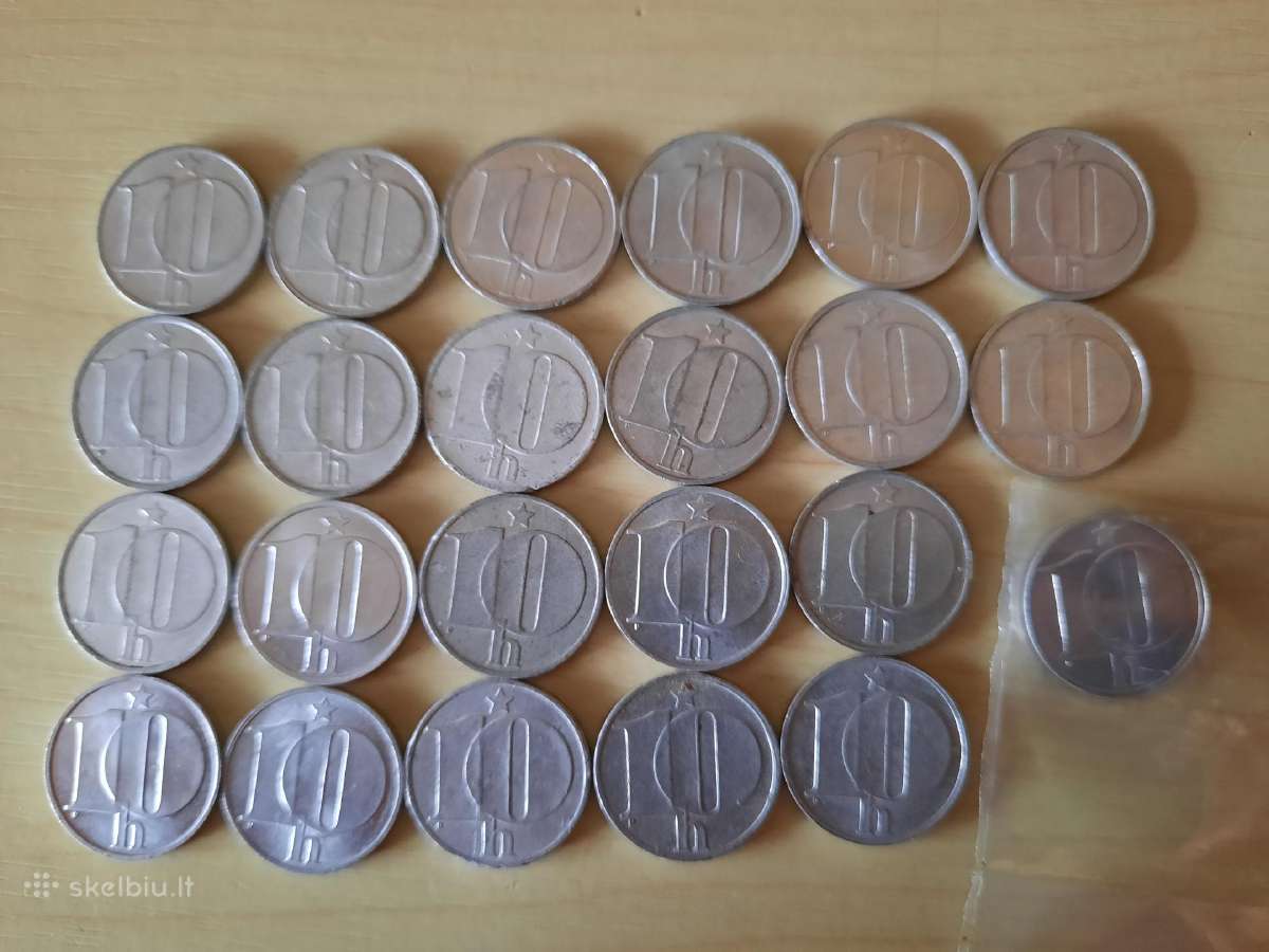 Čekijos monetu senas rinkinukas - nuotraukos Nr. 3