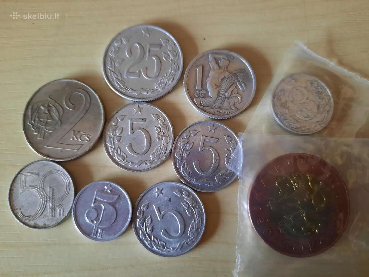 Čekijos monetu senas rinkinukas - nuotraukos Nr. 5