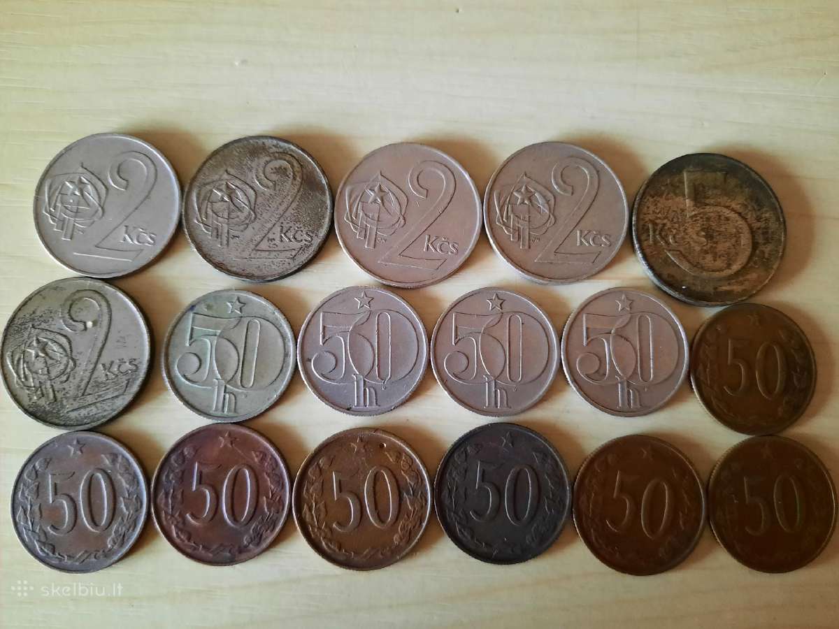 Čekijos monetu senas rinkinukas - nuotraukos Nr. 7