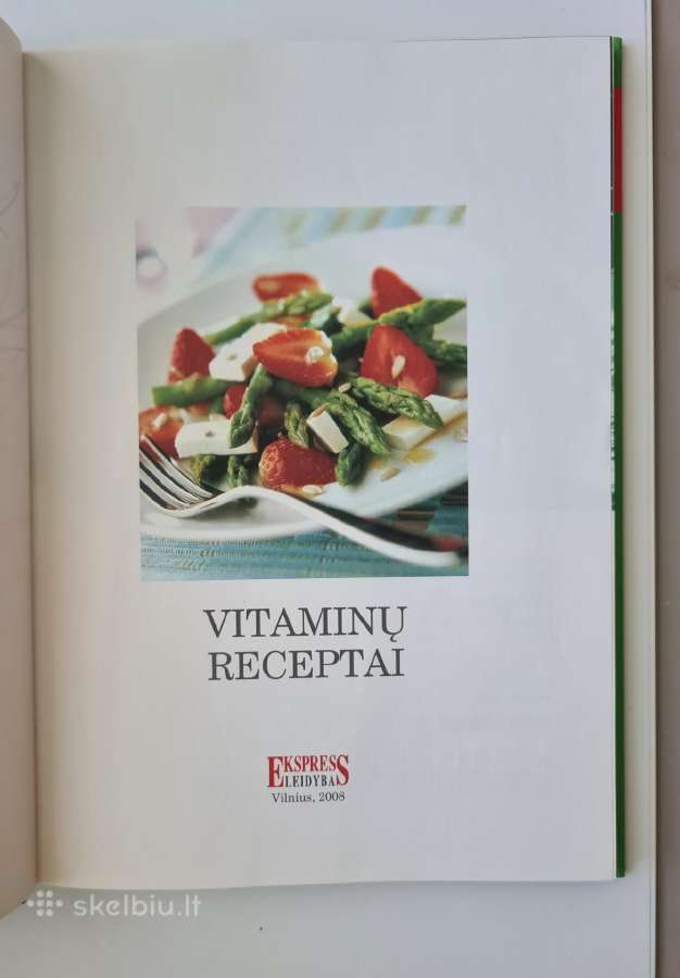 Receptų knyga "Vitaminų receptai" - nuotraukos Nr. 2