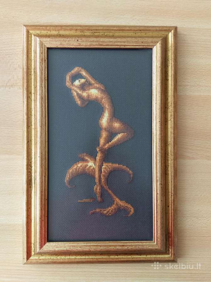 Kryželiu siuvinėtas paveikslas