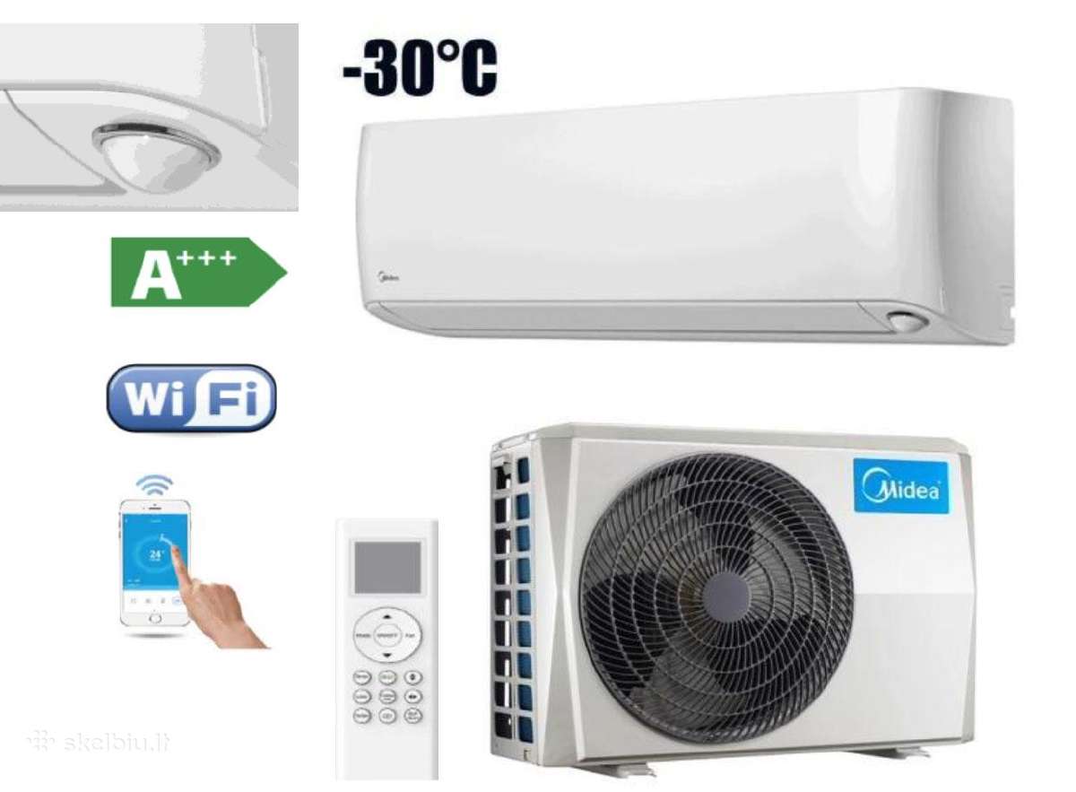 Midea Oasis Plus 3,5/4,1 Kw su 3 M garantija