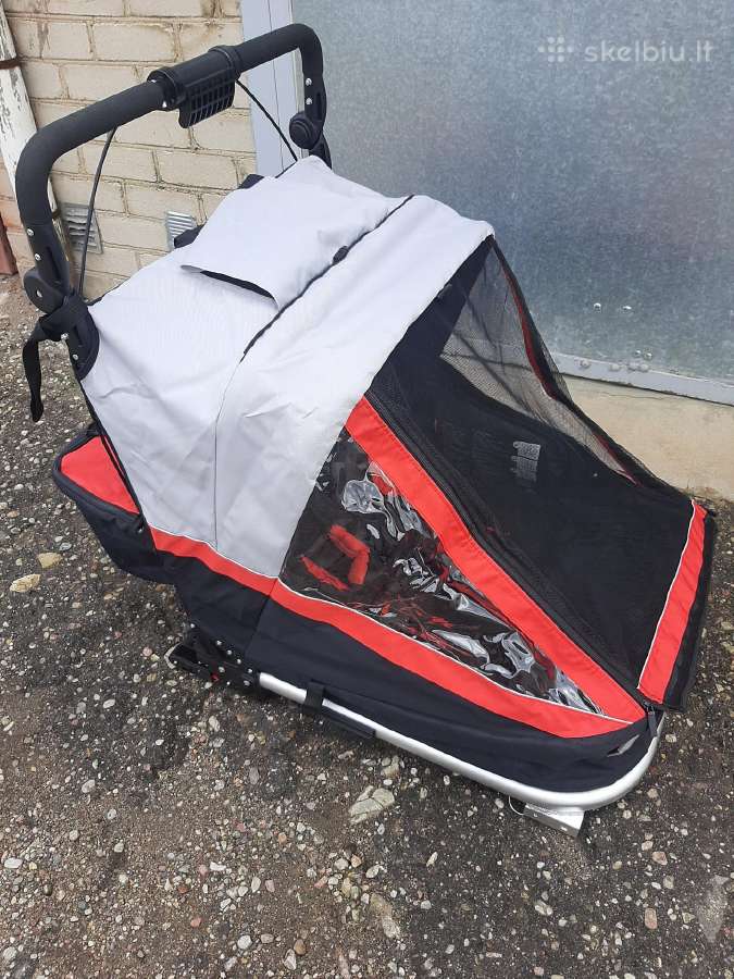 Naujos dviračio priekabos vaikams