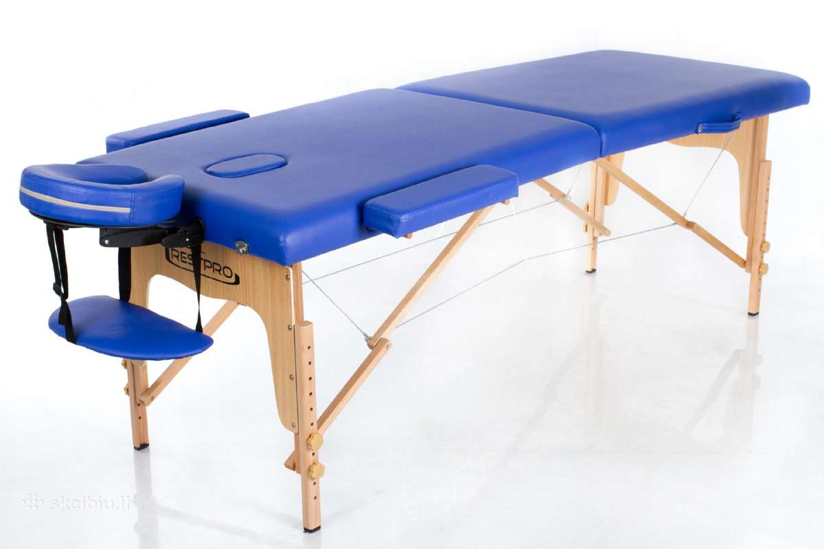 Restpro® Classic-2 Blue sulankstomas masažo stalas