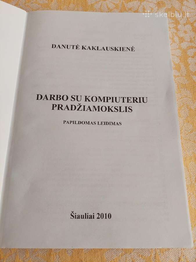 Darbo su kompiuteriu pradžiamokslis - nuotraukos Nr. 2