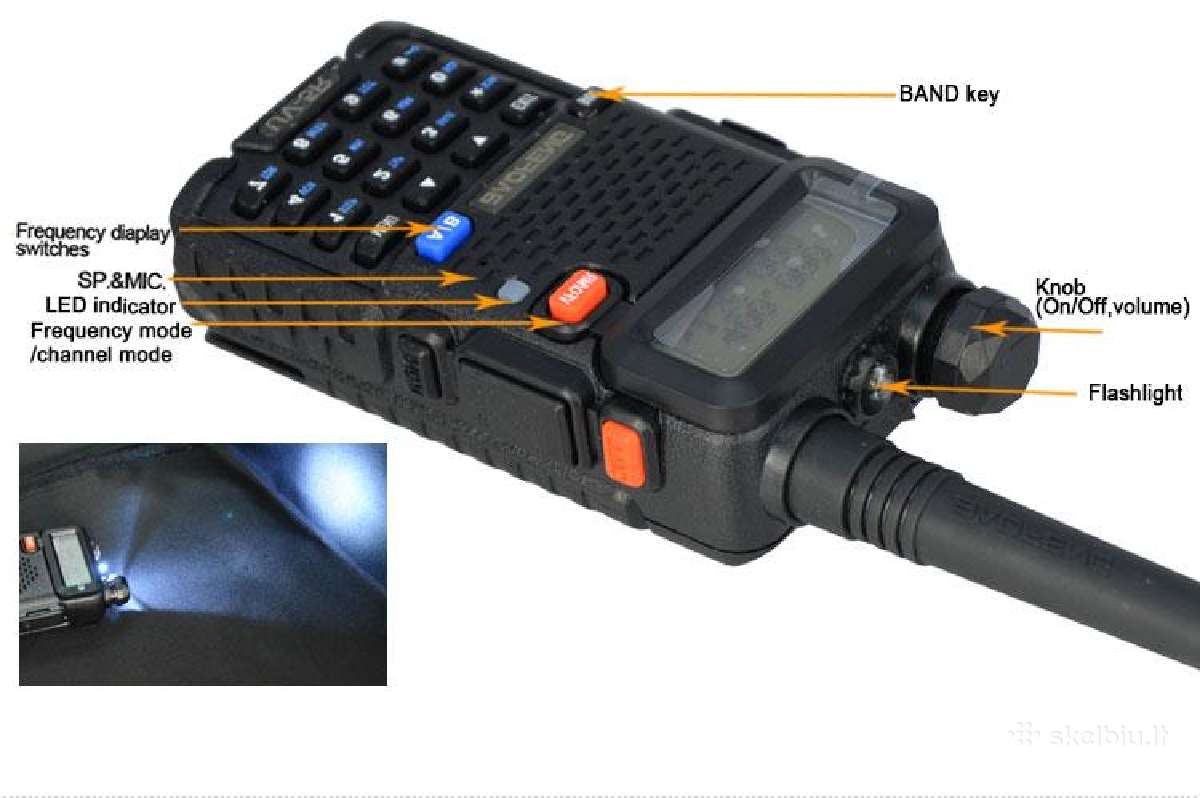 Baofeng Uv-5r racija, priedai - nuotraukos Nr. 4