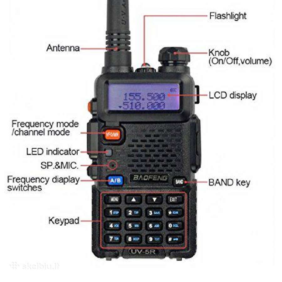 Baofeng Uv-5r racija, priedai - nuotraukos Nr. 6