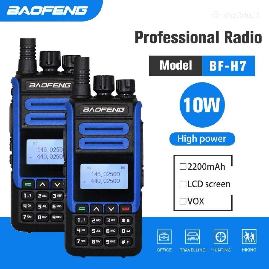Baofeng Bf-h7 racija 10w, priedai - nuotraukos Nr. 9