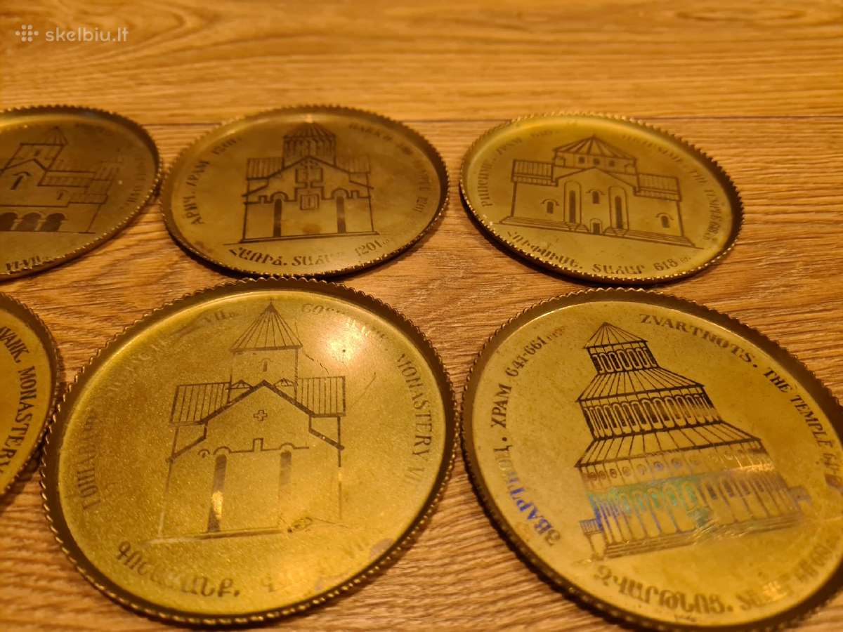 Vintažiniai žalvariniai Armėnijos padėkliukai - nuotraukos Nr. 7