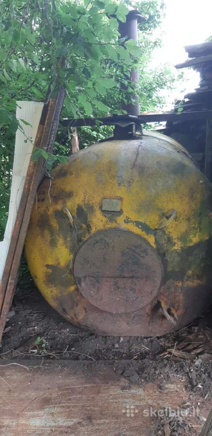 Metalinė talpa apie 6 kūbų emaliuotu vidumi - nuotraukos Nr. 2
