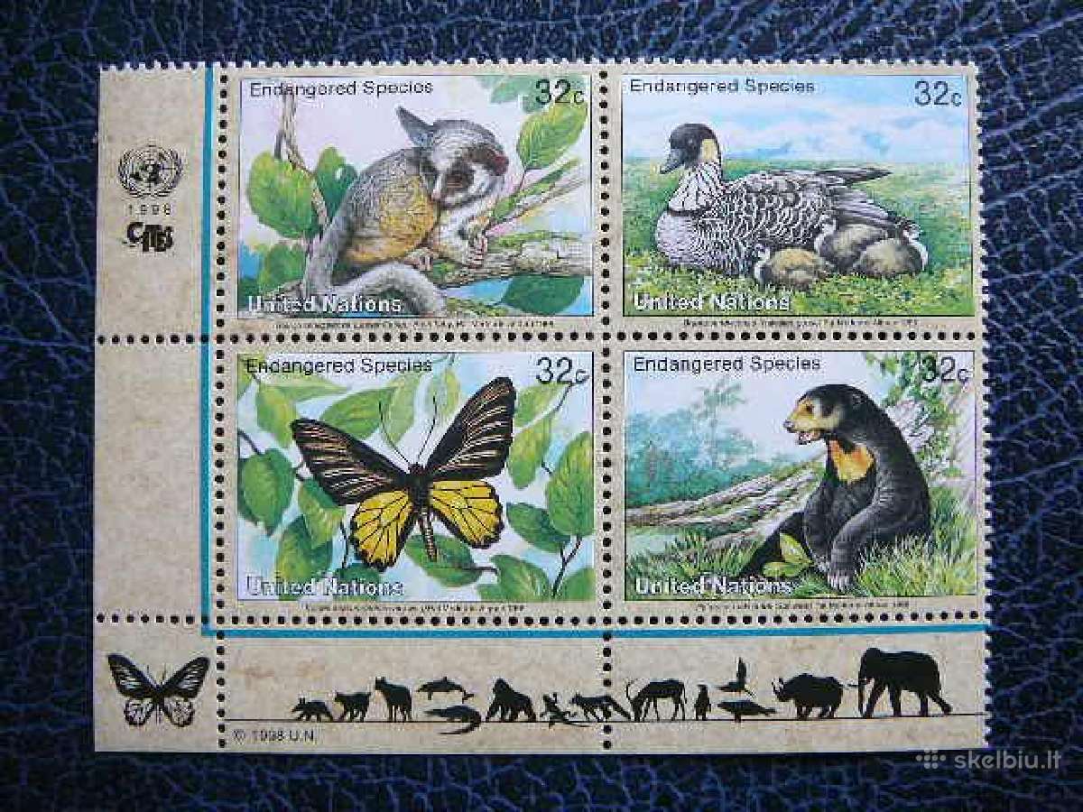 Drugeliai Pauksciai Zverys Sno - (JAV) 1998 snj767