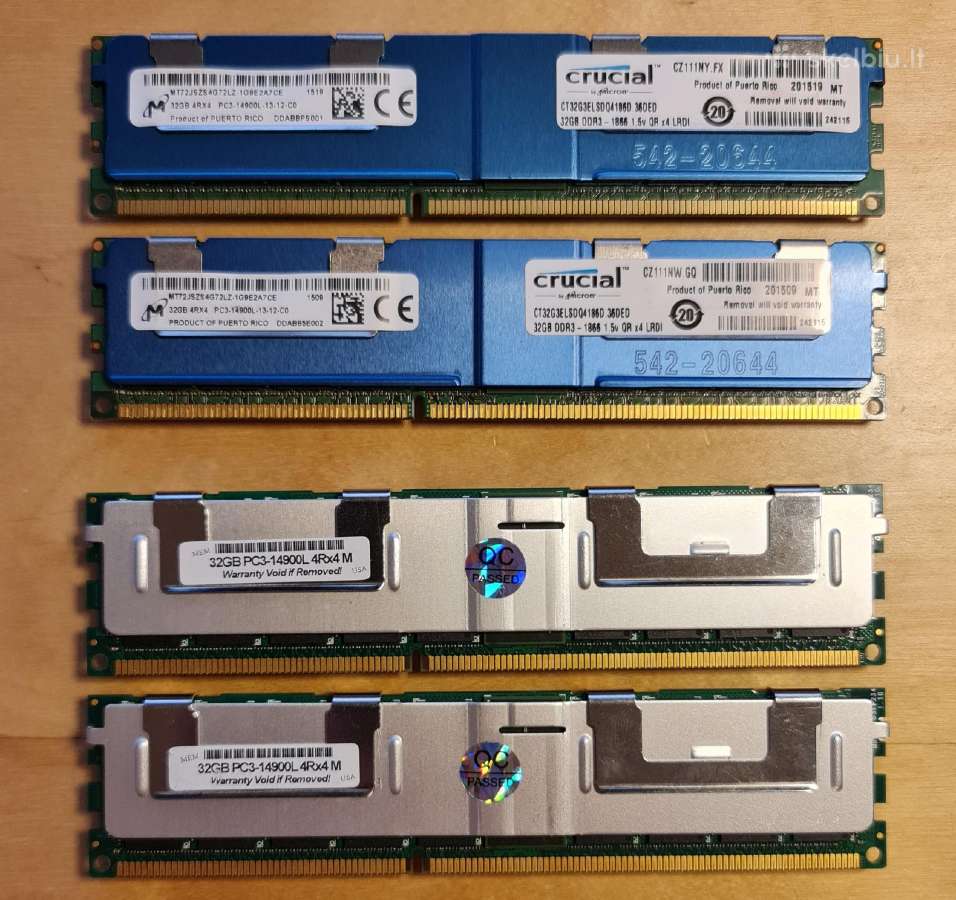 Pc Laptop Mac Pro Server Ddr3 Ddr4 2-64gb Ecc RAM - nuotraukos Nr. 12
