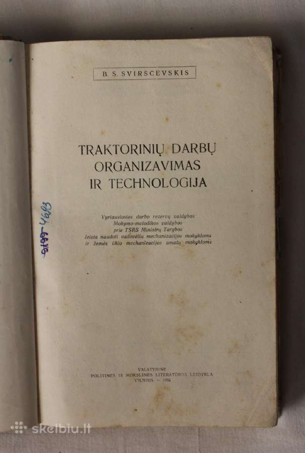 Traktorinių darbų organizavimas, technologija 1955 - nuotraukos Nr. 2