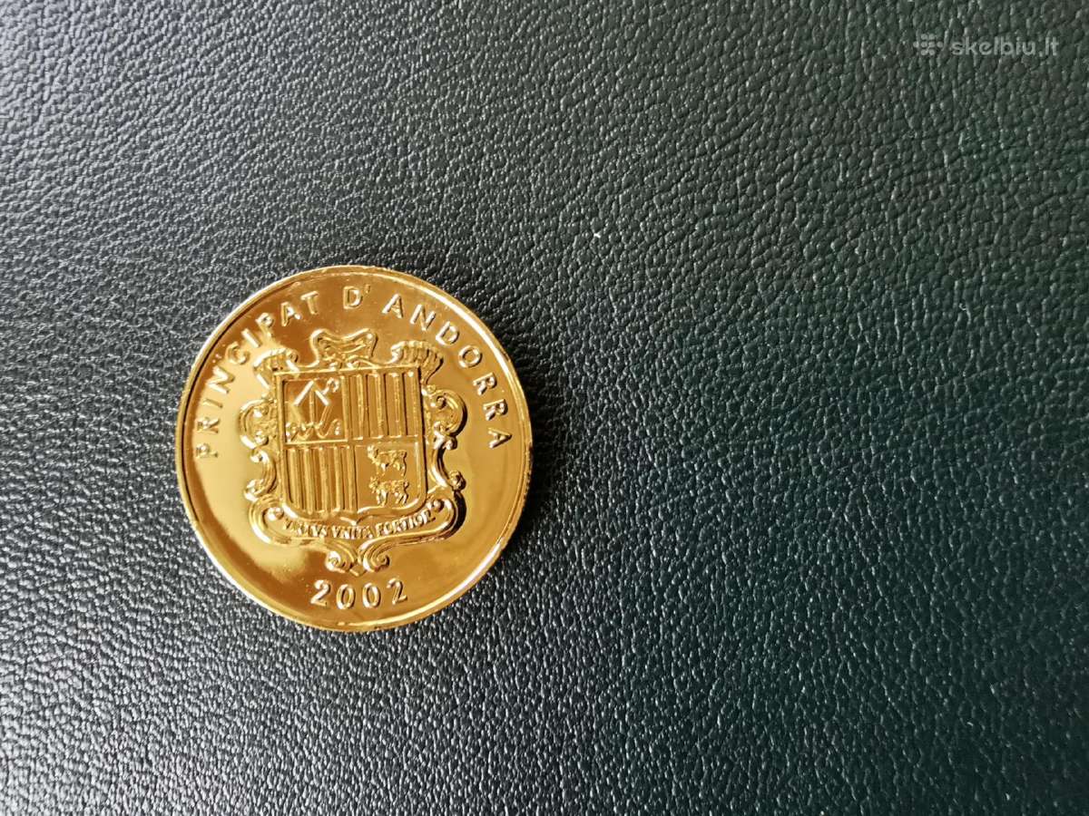Andora 1 centim 2002m Unc dengta Au - nuotraukos Nr. 2