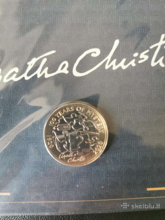 D.britanija 50 pence 2020m Agatha Cristie Bu - nuotraukos Nr. 3