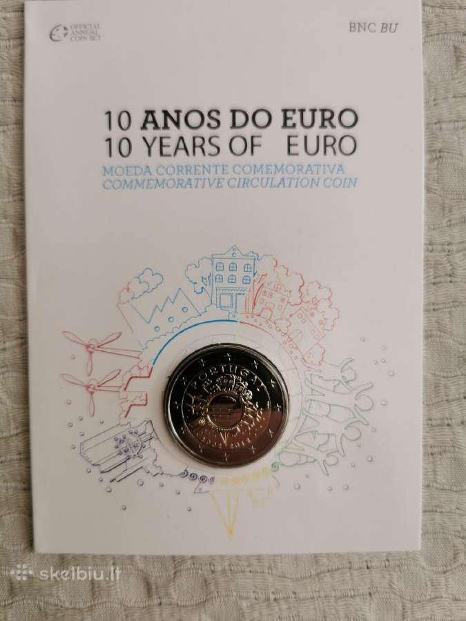 2 Euru progines monetos kortelese Bu - nuotraukos Nr. 10