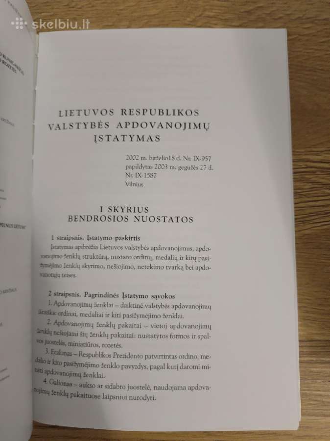 Lietuvos Respublikos valstybės apdovanojimai - nuotraukos Nr. 2