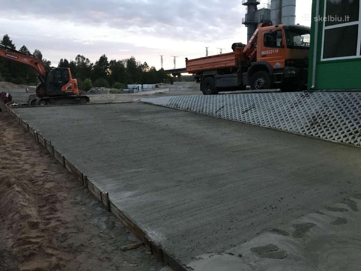 Pramoninių grindų betonavimas - nuotraukos Nr. 18