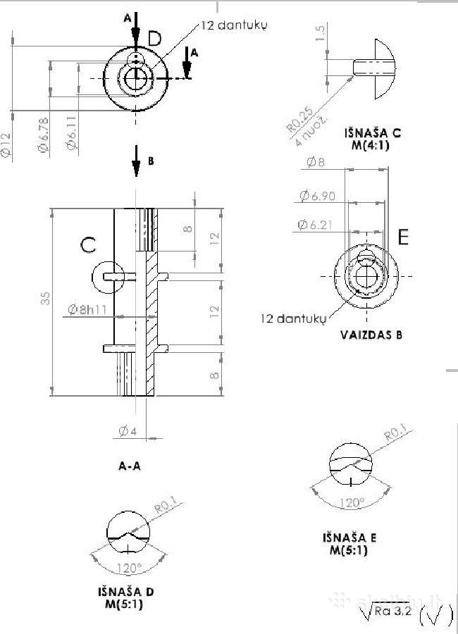 Solidworks/autocad brėžiniai/projektavimas - nuotraukos Nr. 4