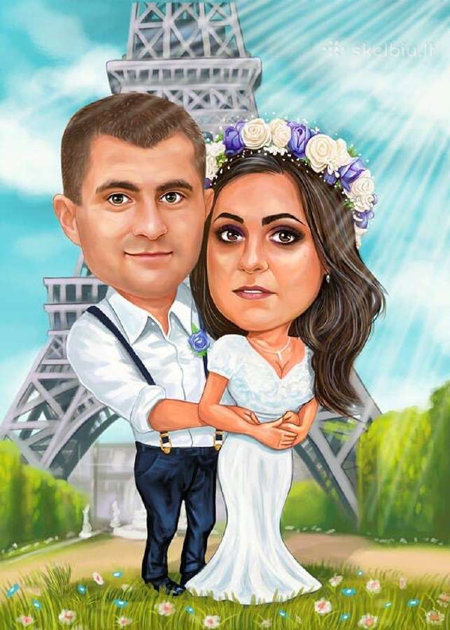 Skaitmeninis ar ranka šaržų piešimas iš nuotraukos - nuotraukos Nr. 6