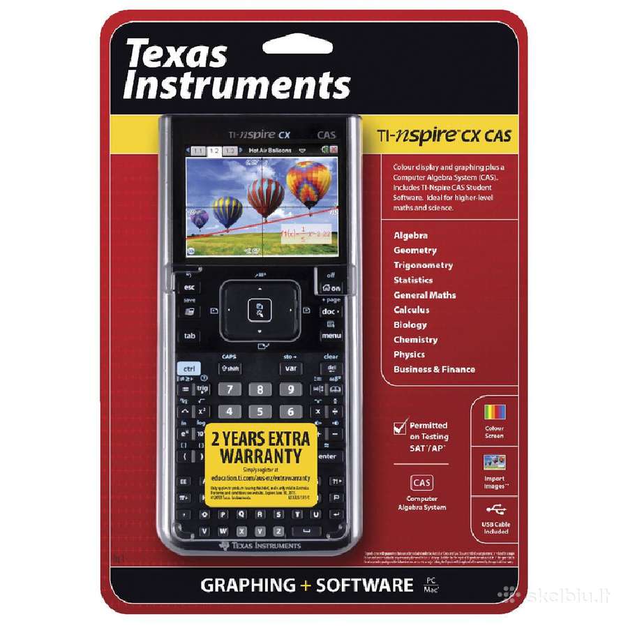 Texas Ti-84 Plus CE-t kalkuliatorius Pythonedition - nuotraukos Nr. 6