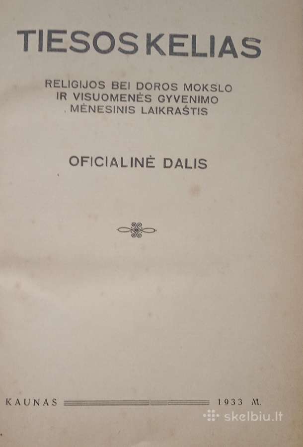 Tiesos Kelias 1933 - 1935 metai - nuotraukos Nr. 10