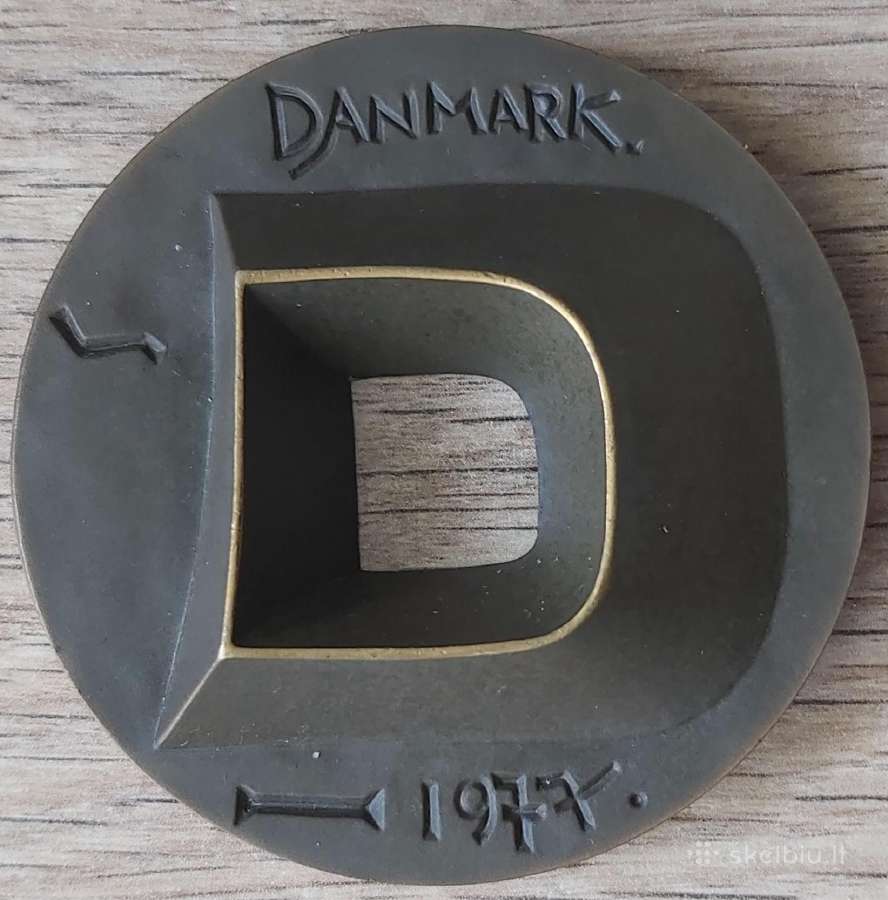 Sunkus medaliukas 1977 m. Danija