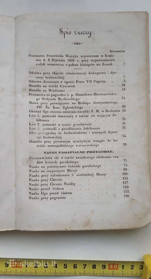 Nauki parafialne Jana Pawla Woronicza 1845 Krakow - nuotraukos Nr. 4
