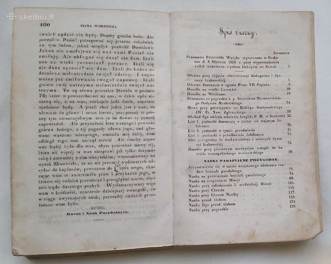 Nauki parafialne Jana Pawla Woronicza 1845 Krakow - nuotraukos Nr. 12