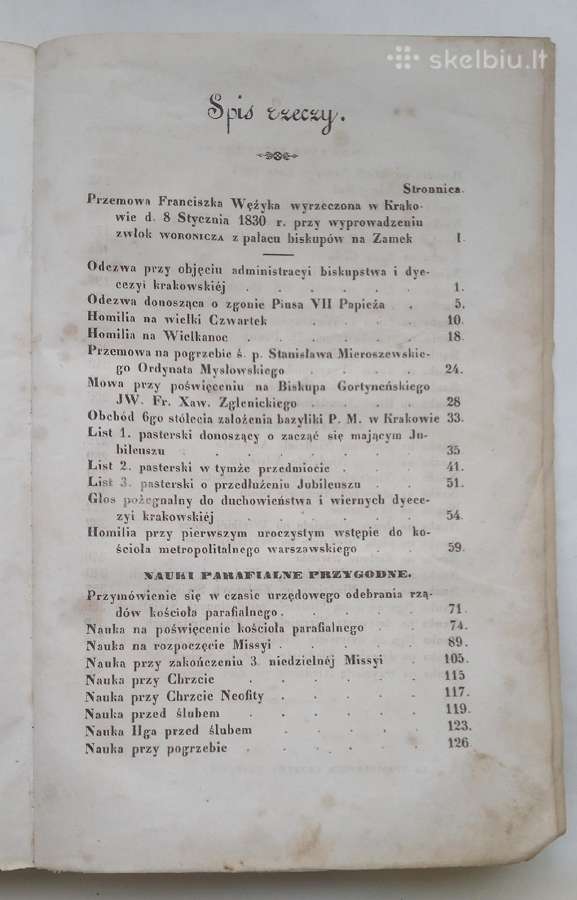Nauki parafialne Jana Pawla Woronicza 1845 Krakow - nuotraukos Nr. 14