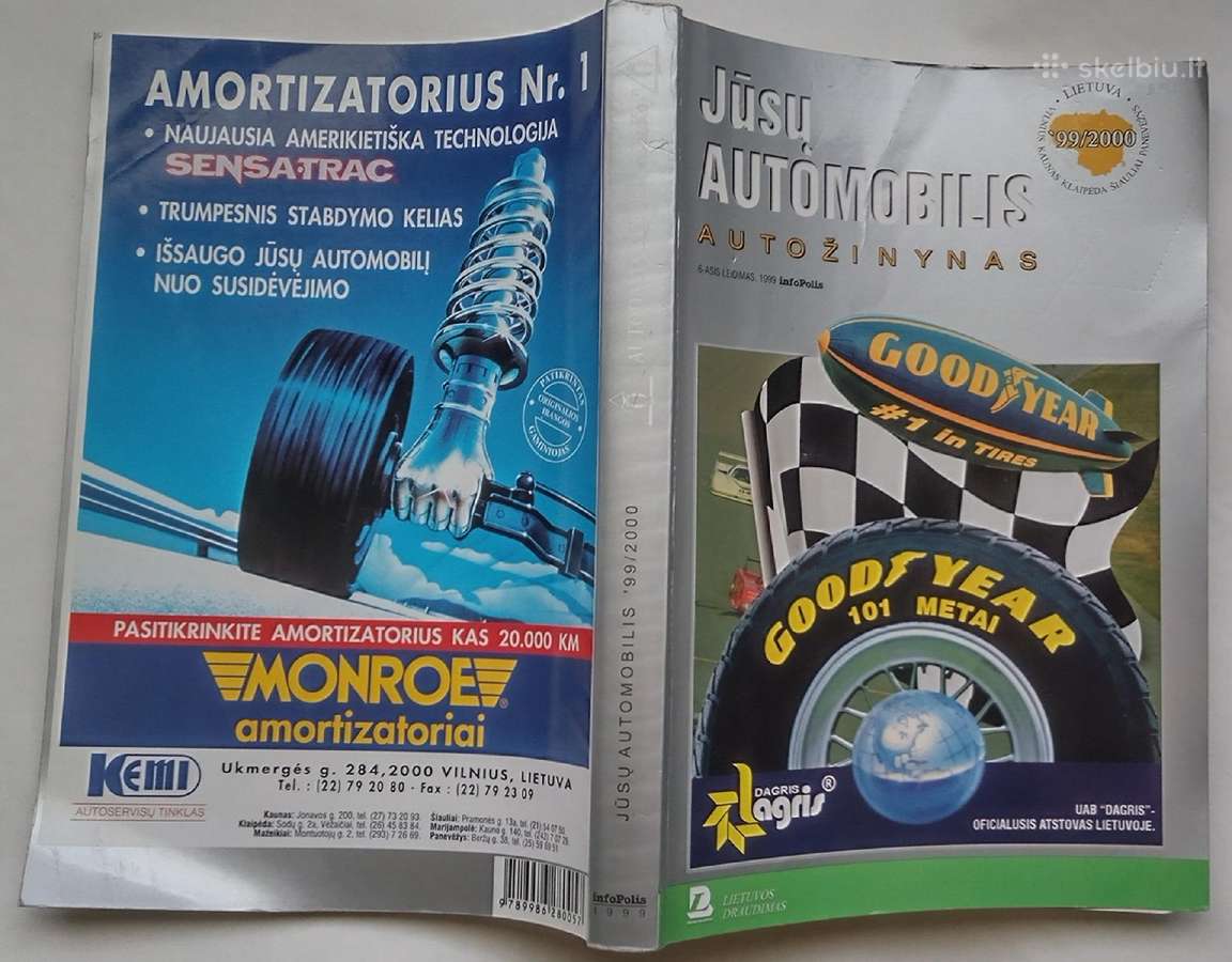 Jūsų automobilis auto žinynas 1999 - 2000 metai