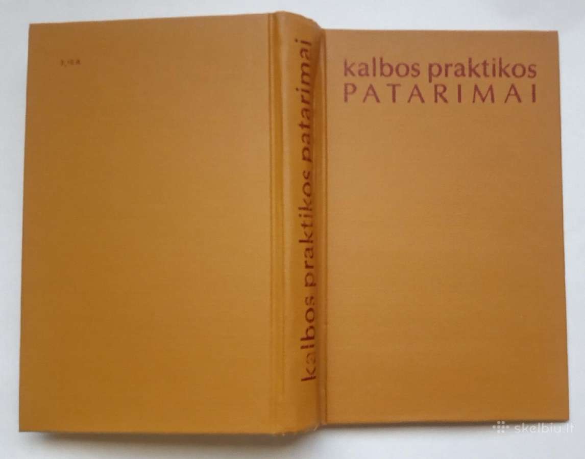 Lietuvių kalbos praktikos patarimai 1985 metai