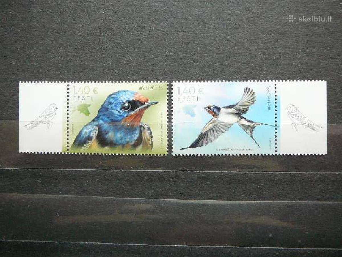 Pauksciai Europa Estija 2019 Mnh es953/4S