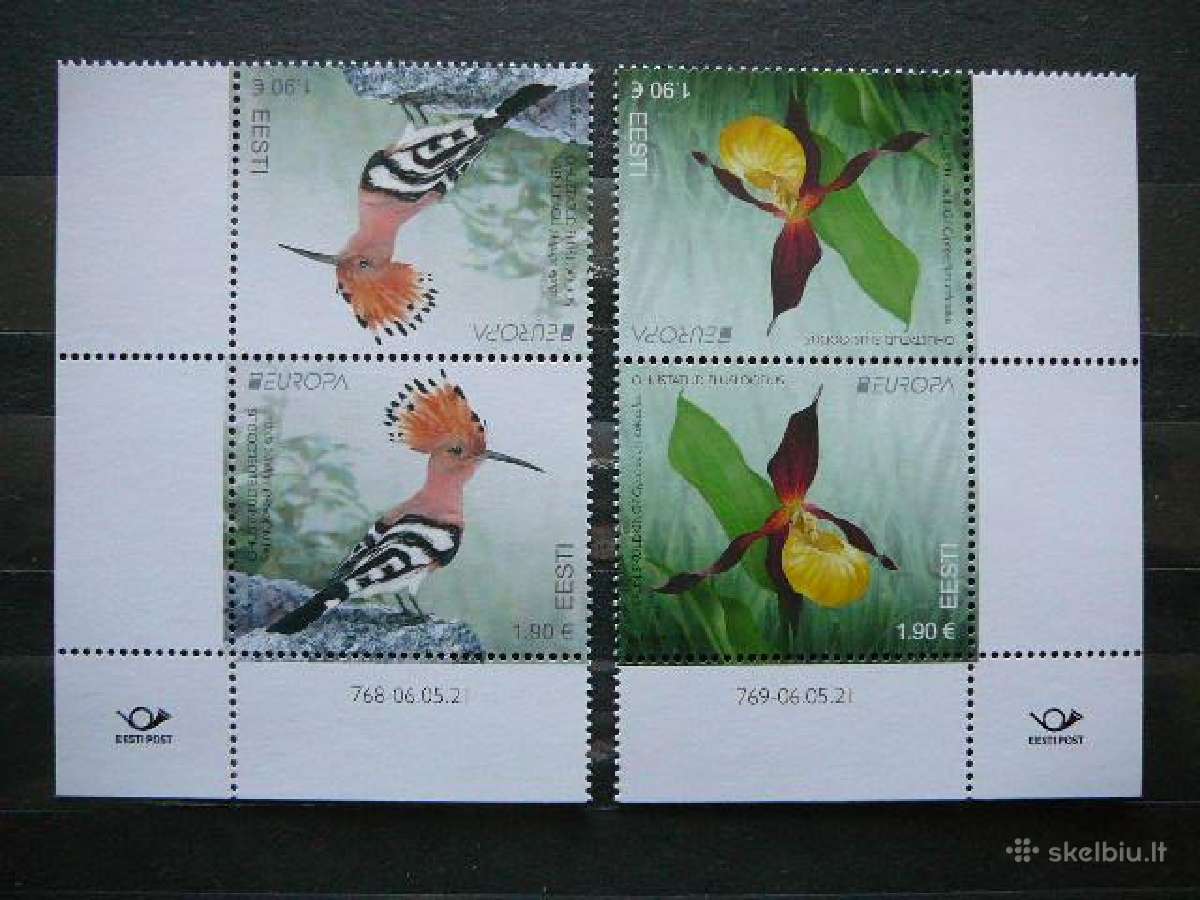 Europa Pauksciai Geles Estija 2021 Mnh es1004st