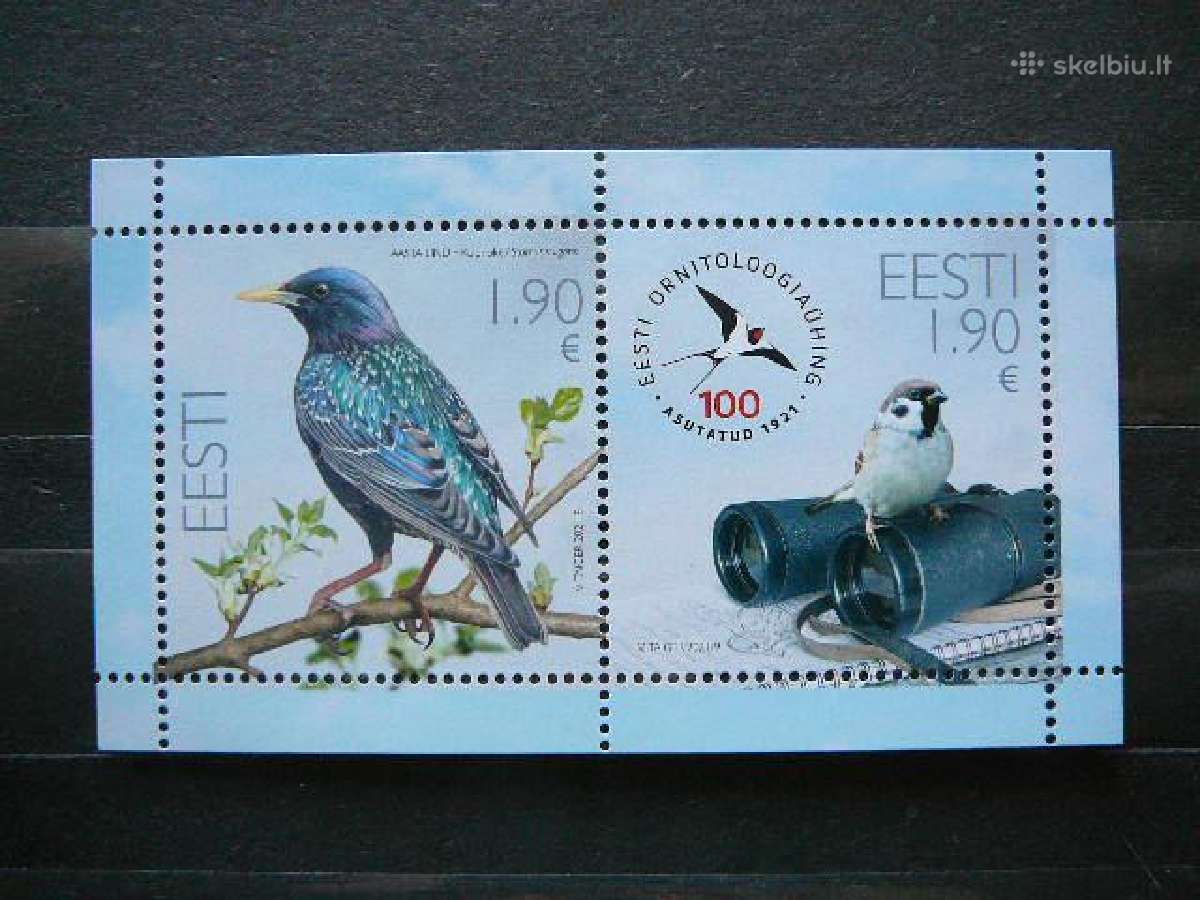 Pauksciai Ornitologija Estija 2021 Mnh es1010s