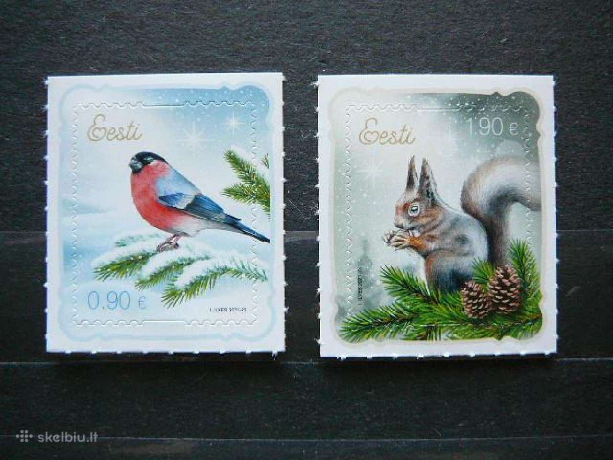 Kaledos Voveres Pauksciai Estija 2021 Mnh es1007s