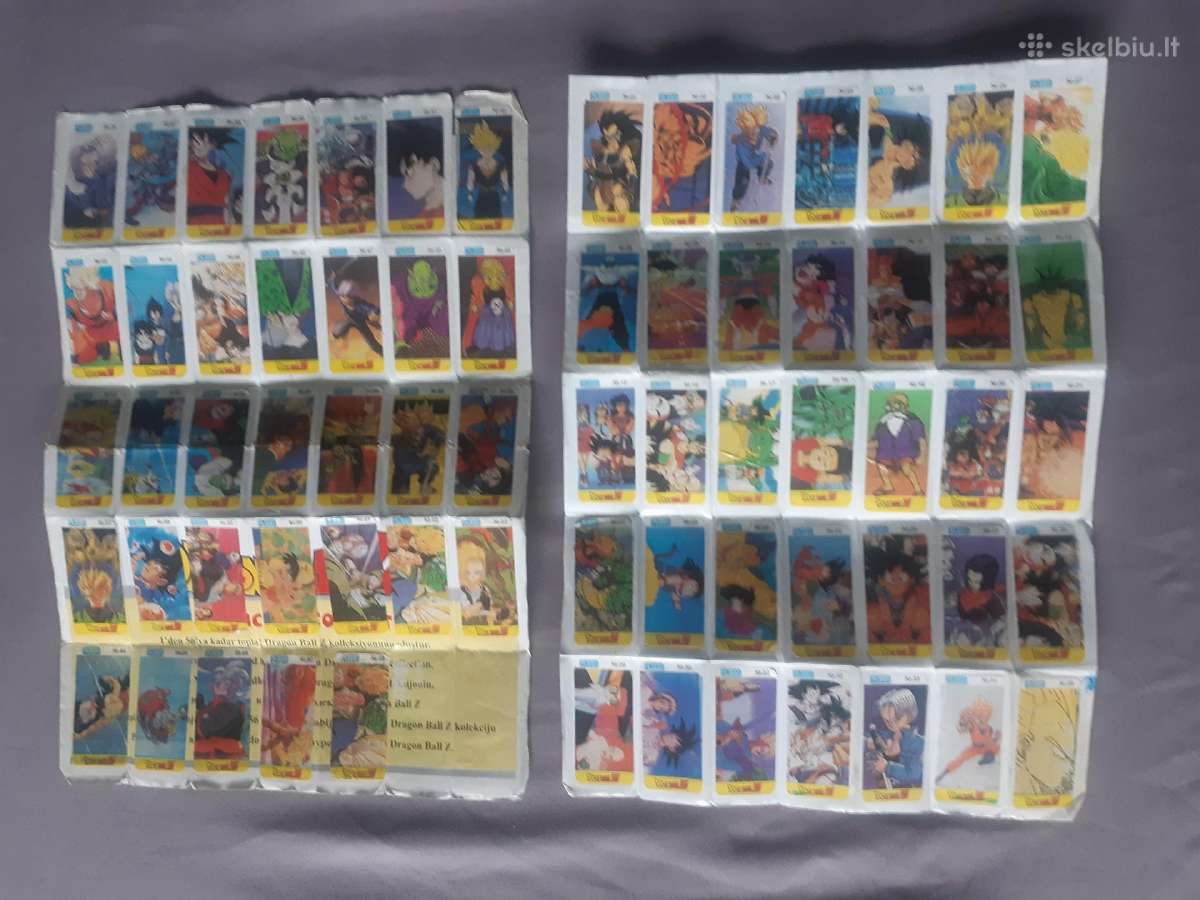 Dbz lipdukų kolekcija (pilna)