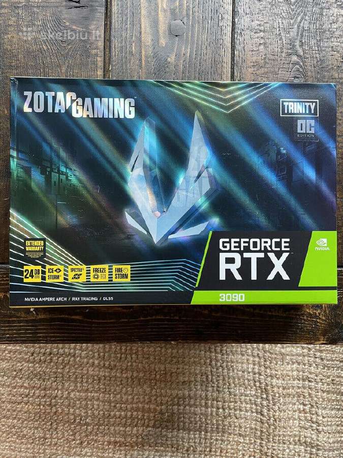 Zotac Gaming Geforce Rtx 3090 Trinity Oc 24gb Gddr - Skelbiu.lt