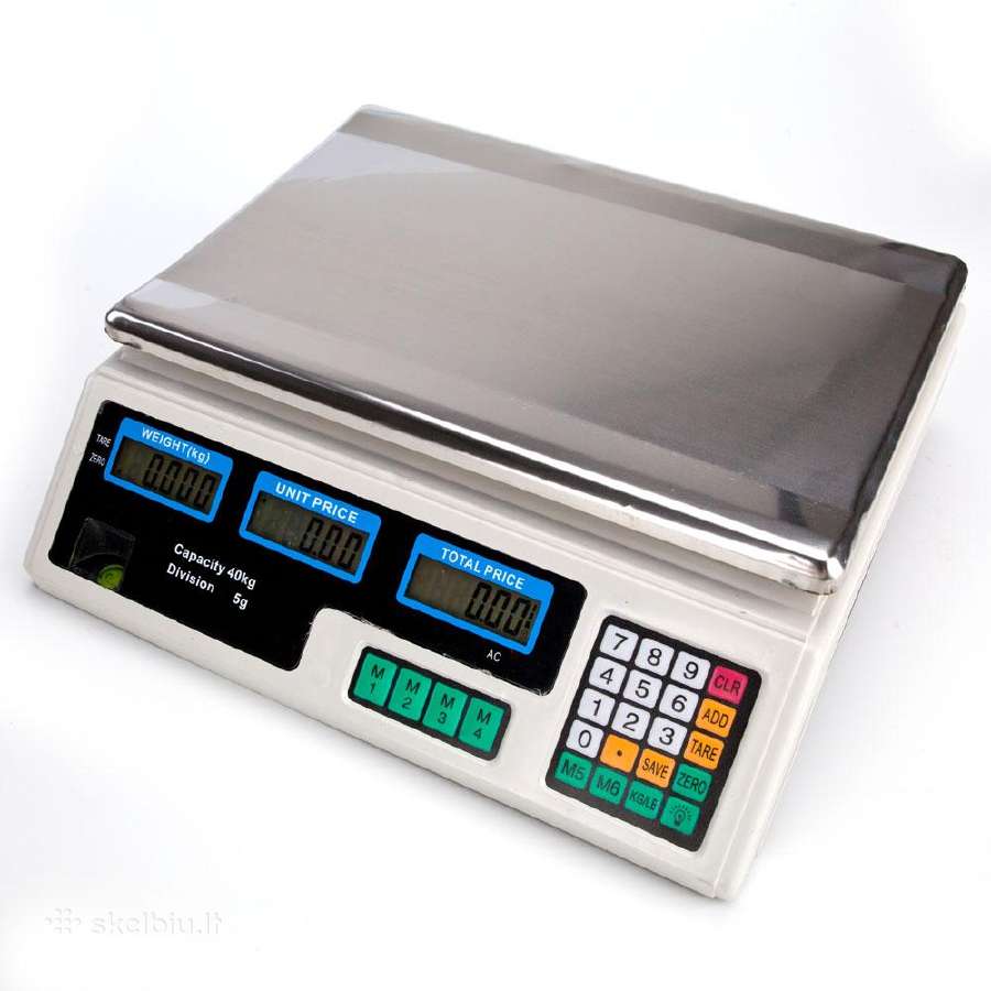 Prekybinės svarstyklės 40kg