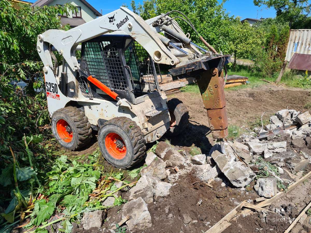 Bobcat nuoma,poliu gerzimas, betonavimas,frezavima